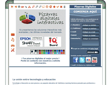 Tablet Screenshot of pizarras-digitales.com